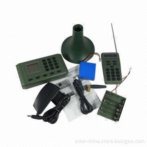 Hunting bird decoy, supports two external speakers with remote control